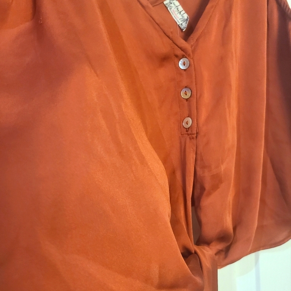5 / $40 - Burnt Orange Tank - Free People - L - Picture 2 of 3